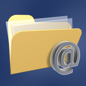 files folder and email symbol